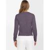 imageANRABESS Womens Long Sleeve Sweaters Cropped Crew Neck Business Casual Light Weight Sweater Tops Fall Fashion Clothes 2025Deep Purple
