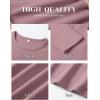 imageANRABESS Womens Long Sleeve Thermal Shirts Slim Fit Basic Tee Tops Warm Fleece Undershirts 2025 Fall Winter Layer OutfitsGrey Pink