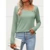 imageANRABESS Womens Long Sleeve Tops Asymmetrical Buttons Neck Tunic Shirts Dressy Casual Blouse 2025 Fall OutfitsLight Green