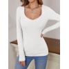 imageANRABESS Womens Long Sleeve Tops Sweetheart Neck Ribbed Knit Slim Fitted Shirts Basic Layer Tees 2025 Fall OutfitsWhite