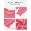 imageANRABESS Womens Oversized Long Sleeve Shirts Ribbed Knit Tunic Tops Side Spilt Casual 2025 Fall OutfitsCoral Pink