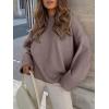 imageANRABESS Womens Oversized Sweaters 2025 Long Sleeve Fuzzy Knit Casual Chunky Pullover Sweater Fall Outfits ClothesNutmeg