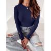imageANRABESS Womens Ribbed Long Sleeve Tops Slim Fitted Dressy Shirts Basic Tee Tshirts 2025 Fall Fasion Outfits with ButtonsNavy Blue