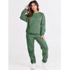 imageANRABESS Womens Two Piece Outfits Sweatsuit Lounge Set Long Sleeve Crewneck Sweatshirt Jogger Pants Tracksuit 2025 Fall SetsGreen