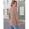 imageANRABESS Womens V Neck Ribbed Long Sleeve 2025 Fall Lightweight Soft Sweaters TopBurnt Tan