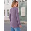 imageANRABESS Womens V Neck Ribbed Long Sleeve 2025 Fall Lightweight Soft Sweaters TopPurple