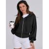 imageANRABESS Womens Zip Up Hoodies Cropped Sweatshirts Casual Comfy Cute Zip Jackets Fashion Trendy Fall Outfits 2025 Y2K ClothesBlack