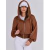 imageANRABESS Womens Zip Up Hoodies Cropped Sweatshirts Casual Comfy Cute Zip Jackets Fashion Trendy Fall Outfits 2025 Y2K ClothesCaramel