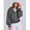 imageANRABESS Womens Zip Up Hoodies Cropped Sweatshirts Casual Comfy Cute Zip Jackets Fashion Trendy Fall Outfits 2025 Y2K ClothesDeep Grey