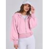 imageANRABESS Womens Zip Up Hoodies Cropped Sweatshirts Casual Comfy Cute Zip Jackets Fashion Trendy Fall Outfits 2025 Y2K ClothesPink