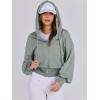 imageANRABESS Womens Zip Up Hoodies Cropped Sweatshirts Casual Comfy Cute Zip Jackets Fashion Trendy Fall Outfits 2025 Y2K ClothesSage Green