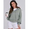imageANRABESS Womens Zip Up Hoodies Cropped Sweatshirts Casual Comfy Cute Zip Jackets Fashion Trendy Fall Outfits 2025 Y2K ClothesSage Green