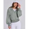 imageANRABESS Womens Zip Up Hoodies Cropped Sweatshirts Casual Comfy Cute Zip Jackets Fashion Trendy Fall Outfits 2025 Y2K ClothesSage Green