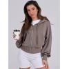 imageANRABESS Womens Zip Up Hoodies Cropped Sweatshirts Casual Comfy Cute Zip Jackets Fashion Trendy Fall Outfits 2025 Y2K ClothesTaupe