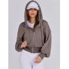 imageANRABESS Womens Zip Up Hoodies Cropped Sweatshirts Casual Comfy Cute Zip Jackets Fashion Trendy Fall Outfits 2025 Y2K ClothesTaupe