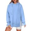 imageANRABESS Women Oversized Hoodies Side Zipper Fleece Long Sweatshirts Lightweight Tunic Pullover 2025 Fall Trendy ClothesLight Blue