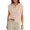 imageANRABESS Women Sweater Vests Sleeveless Cardigan Casual Loose Knit Button Down Sweater Tops 2025 Spring Summer Trendy Outfits Beige Small