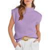 imageANRABESS Womens Mock Neck Sleeveless Sweater Vest Casual Cap Sleeve Knit Pullover Tank Tops 2025 Fall ClothesPurple