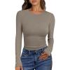 imageANRABESS Womens Ribbed Long Sleeve Tops Slim Fitted Dressy Shirts Basic Tee Tshirts 2025 Fall Fasion Outfits with ButtonsLight Khaki
