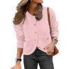 imageCaracilia Womens 2025 Fall Cardigan Sweaters Knitted Dressy Casual Jackets Trendy OutfitsPink