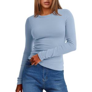 imageANRABESS Womens Long Sleeve Thermal Shirts Slim Fit Basic Tee Tops Warm Fleece Undershirts 2025 Fall Winter Layer OutfitsLight Blue