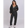imageANRABESS Womens 2 Piece Outfits Sweatsuits Oversized Zip Up Sweatshirt Jogger Sweatpants Tracksuit Sweat Lounge Matching SetBlack