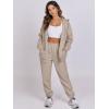 imageANRABESS Womens 2 Piece Outfits Sweatsuits Oversized Zip Up Sweatshirt Jogger Sweatpants Tracksuit Sweat Lounge Matching SetKhaki