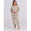 imageANRABESS Womens 2 Piece Outfits Sweatsuits Oversized Zip Up Sweatshirt Jogger Sweatpants Tracksuit Sweat Lounge Matching SetKhaki