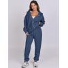 imageANRABESS Womens 2 Piece Outfits Sweatsuits Oversized Zip Up Sweatshirt Jogger Sweatpants Tracksuit Sweat Lounge Matching SetNavy Blue