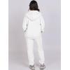 imageANRABESS Womens 2 Piece Outfits Sweatsuits Oversized Zip Up Sweatshirt Jogger Sweatpants Tracksuit Sweat Lounge Matching SetWhite