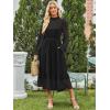 imageANRABESS Womens Fall Vacation Guest Dress 2025 Long Sleeve Mock Neck Mesh Floral Boho Flowy Casual Tea Party Midi DressesBlack