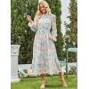 imageANRABESS Womens Fall Vacation Guest Dress 2025 Long Sleeve Mock Neck Mesh Floral Boho Flowy Casual Tea Party Midi DressesFloral Blue Pink