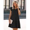 imageANRABESS Womens Summer Ruffle Cap Sleeve Mini Dress 2025 Spring Swing V Neck Beach Vacation Short Sundress Black Medium