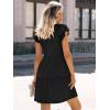 imageANRABESS Womens Summer Ruffle Cap Sleeve Mini Dress 2025 Spring Swing V Neck Beach Vacation Short Sundress Black Medium