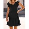 imageANRABESS Womens Summer Ruffle Cap Sleeve Mini Dress 2025 Spring Swing V Neck Beach Vacation Short Sundress Black Medium