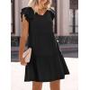 imageANRABESS Womens Summer Ruffle Cap Sleeve Mini Dress 2025 Spring Swing V Neck Beach Vacation Short Sundress Black Medium