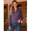 imageANRABESS Women Long Sleeve Henley Shirts Ribbed Knit Lightweight Sweaters Business Casual Work Tops 2025 Fall Trendy OutfitsPurple