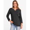 imageANRABESS Womens 34 Length Sleeve Tops V Neck Basic Tee Shirts 2025 Spring Summer Dressy Casual Tunic Blouses OutfitsBlack