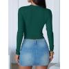 imageANRABESS Womens Long Sleeve Crop Tops Ribbed Knit Slim Fitted Shirts Basic Tees 2025 Fall Outfits Y2K Teen Girls ClothesDeep Green