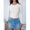 imageANRABESS Womens Long Sleeve Crop Tops Ribbed Knit Slim Fitted Shirts Basic Tees 2025 Fall Outfits Y2K Teen Girls ClothesWhite