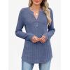 imageANRABESS Womens Long Sleeve Henley Shirts 2025 Fall Tunic Tops Ribbed Knit Lightweight Sweaters Dressy Casual Blouse OutfitsDark Blue