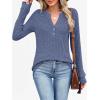 imageANRABESS Womens Long Sleeve Henley Shirts 2025 Fall Tunic Tops Ribbed Knit Lightweight Sweaters Dressy Casual Blouse OutfitsDark Blue