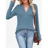 imageANRABESS Womens Long Sleeve Henley Shirts 2025 Fall Tunic Tops Ribbed Knit Lightweight Sweaters Dressy Casual Blouse OutfitsTeal