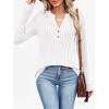 imageANRABESS Womens Long Sleeve Henley Shirts 2025 Fall Tunic Tops Ribbed Knit Lightweight Sweaters Dressy Casual Blouse OutfitsWhite