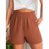 imageANRABESS Shorts for Women Summer Casual Elastic High Waisted Dressy Lounge Shorts Comfy Bottoms 2025 Beach Vacation ClothesCaramel
