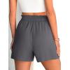 imageANRABESS Shorts for Women Summer Casual Elastic High Waisted Dressy Lounge Shorts Comfy Bottoms 2025 Beach Vacation ClothesDark Gray