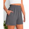 imageANRABESS Shorts for Women Summer Casual Elastic High Waisted Dressy Lounge Shorts Comfy Bottoms 2025 Beach Vacation ClothesDark Gray