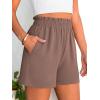 imageANRABESS Shorts for Women Summer Casual Elastic High Waisted Dressy Lounge Shorts Comfy Bottoms 2025 Beach Vacation ClothesDeep Brown