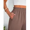imageANRABESS Shorts for Women Summer Casual Elastic High Waisted Dressy Lounge Shorts Comfy Bottoms 2025 Beach Vacation ClothesDeep Brown