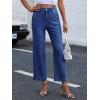 imageANRABESS Wide Leg Jeans for Women High Waist Baggy Straight Stretchy Flare Cropped Denim Pants with Patch Pockets 2025 Trendy Washed Navy Blue Medium